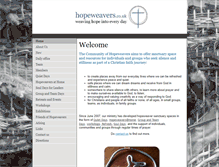Tablet Screenshot of hopeweavers.co.uk